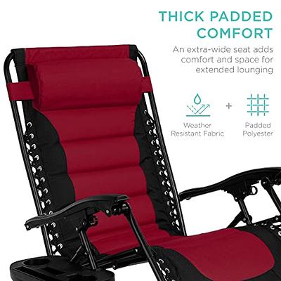 Best Choice Products Oversized Padded Zero Gravity Chair， Folding