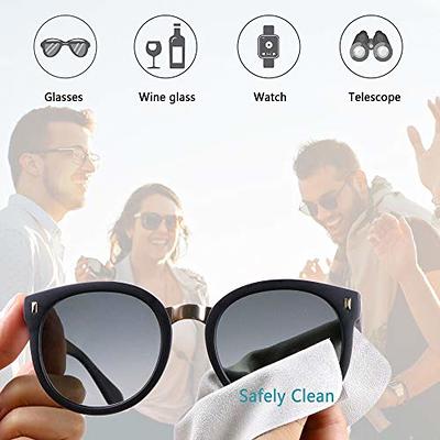 iGeyzoe Glasses Case 4 Pack, Eyeglasses Case For Women men, PU