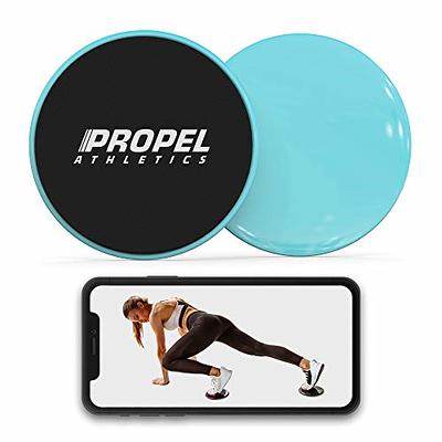  PROPEL ATHLETICS, Set of 2 Premium Core Sliders with Free  Workout Video & Travel Bag, Dual Sided for Hardwood or Carpet, Ab Workout  Equipment, Gliding Discs