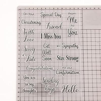 Qoiseys Miss You Clear Stamps for Card Making, Rubber Stamps for DIY  Scrapbooking Photo Album Embossing Paper Craft Decor - Yahoo Shopping