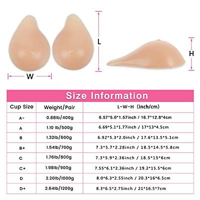 Vollence One Pair A Cup irregular Silicone Breast Forms Women