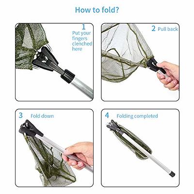 YVLEEN Kids Fishing Net for Lakes - Minnow Nets for Kids - Aluminum  Collapsible Telescopic Fishing Pole Handle and Nylon Mesh Small Fishing net  - Butterfly Nets for Kids Outdoor Playing - Yahoo Shopping