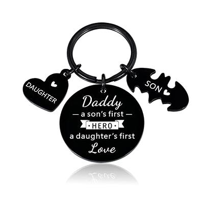 Stocking Stuffer Gifts for Dad from Daughter Son Birthday Keychain