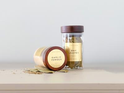 Modern Spice Labels Water and Oil Resistant Personalization Available by  Paper & Pear 