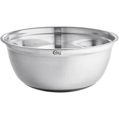 Choice 16 Qt. Stainless Steel Mixing Bowl with Silicone Bottom - Yahoo  Shopping