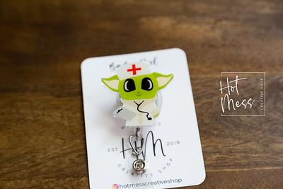 Funny Badge Reel  Coworkers Pinch Clip Nurse Nope Not Today Face