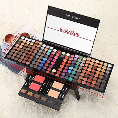 Professional Makeup Kit for Women Girl Full Kit with Mirror 60 Colors All  in One Make up Gift Set Included Eyeshadow,Blusher,Highlighter,Compact