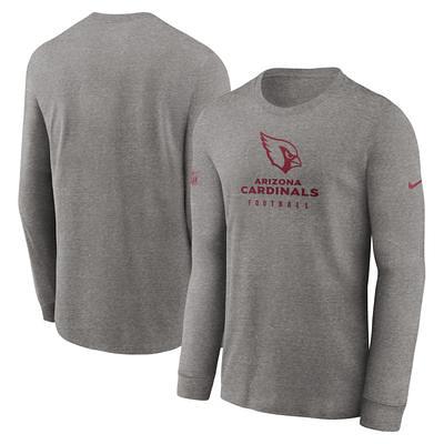 Men's Champion Heather Gray Louisville Cardinals High Motor Long Sleeve T- Shirt