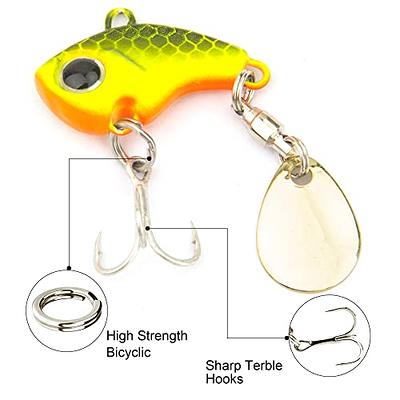 Fishing Lures VIB Tail Spinners Bait Metal Sinking Lures Fishing Jigs Blade  Baits Bass Crankbait Fishing Spinner Blade for Bass Fishing Lure Kit with  Tackle Box (Style A-0.5oz(5PCS)) - Yahoo Shopping