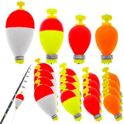 AYLIFU-25PCS Fishing Bobbers Red and White ABS Plastic Snap-on Fishing  Floats Round Buoy Floats Fishing Tool Accessories （13mm/0.5inch - Yahoo  Shopping