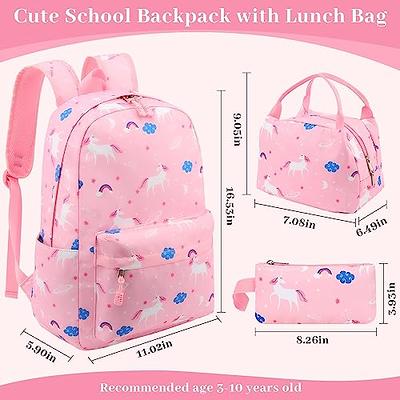 good quality white pink unicorn school