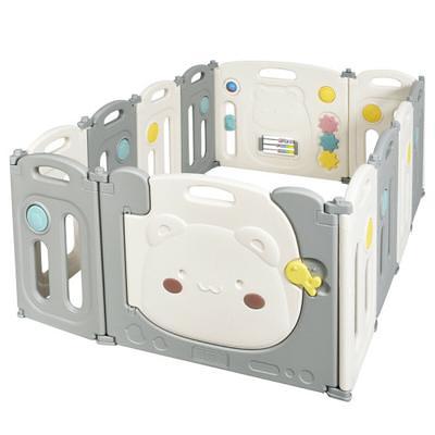 Costway Baby Playpen Infant Large Safety Play Center Yard with 50