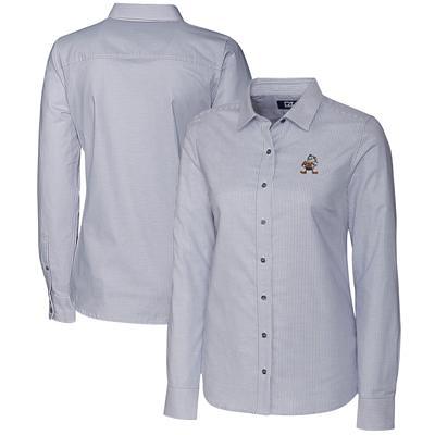 San Francisco Giants Cutter & Buck Big & Tall Stretch Oxford Long Sleeve  Button-Down Shirt - Charcoal