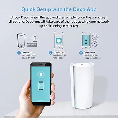 Deco XE200, AXE11000 Whole Home Mesh Wi-Fi 6E System