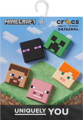 Crocs Minecraft Jibbitz Shoe Charms, 5 Pack 