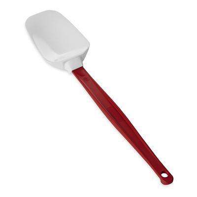 Rubbermaid FG196700RED 13 1/2 Spoon Scraper Spatula - Red Handle