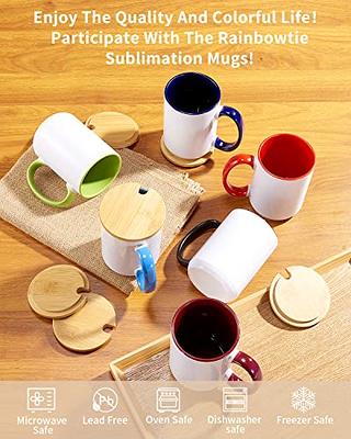 RAINBOWTIE Sublimation Mugs Set of 12, 15 oz Sublimation Mugs Blank with  Bamboo Lid, Sublimation Coffee Mugs, Tazas Para Sublimacion, Mug Sets,  Coffee Cup with Lid,6 Assorted Colors - Yahoo Shopping