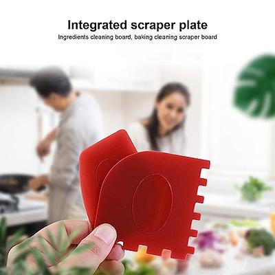 2Pcs Grill Pan Scraper Multi-purpose Comfortable Grip Practical Pot Pan  Dish Cleaning Scraper Red - Yahoo Shopping
