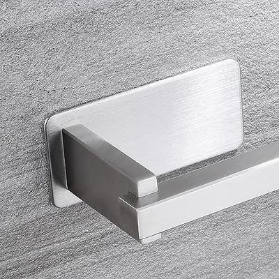 YIGII Adhesive Toilet Paper Holder - MST001 Self Adhesive Toilet Roll  Holder for Bathroom Kitchen Stick on Wall Stainless Steel Brushed