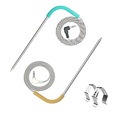 2 Pack Replacement Meat Probe for Traeger Pellet Grill Smokers Parts, 3.5mm  Plug Probe Replacement Temperature Meat Probe with 2 Stainless Steel Probe  Clip Holders, 2 Gormmets and 2 Numbered Tags - Yahoo Shopping