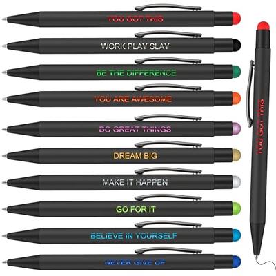 Sabary 4 Pcs Bible Pens Inspirational Ballpoint Pens in Matching Gift Case  Colored Quotes Pens for Women Pens with Bible Verses Refillable Writing