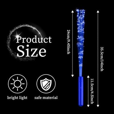 36 Pieces Fiber Optic Wand LED White Glow Sticks Wedding Wand Long Glow  Sticks for Wedding Light up Fiber Optic Stick with 3 Light Modes for  Birthday