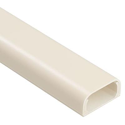 Corner Wire Concealer,Corner Duct Cable Raceway Concealer Cord Cover,  125.6 On-Wall Cable Corner Concealer Kit, Paintable Corner Duct Cable