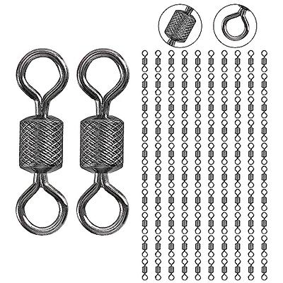 Goture 100 Pcs Fishing Swivels,Stainless Steel Embossed Barrel  Swivels,Essential Swivels for Barrel Swivels Fishing,Durable and Reliable  Barrel Swivel 29LB - Yahoo Shopping