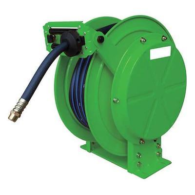 SPEEDAIRE 31XG62 Spring Return Hose Reel, 3/8 in Hose Dia., 100 ft