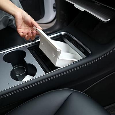 NITOYO 3PCS Upgraded WHITE Center Console Organizer Tray Compatible with Tesla  Model 3/Y, Armrest Organizer Tray, Armrest Hidden Cubby Drawer Storage Box  2021-2023 Model 3/Y (3 IN 1) - Yahoo Shopping