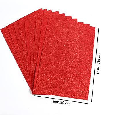 FEILIBAY 20 Sheets Red Glitter Cardstock Paper, A4 Size Glitter Paper for  Crafts, Birthday and Wedding Party decorations, Gift Box packing and Other