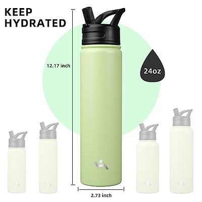 Simple Modern Viacom Character Insulated Water Bottle with Straw Lid  Reusable Wide Mouth Stainless Steel Flask Thermos, 14oz