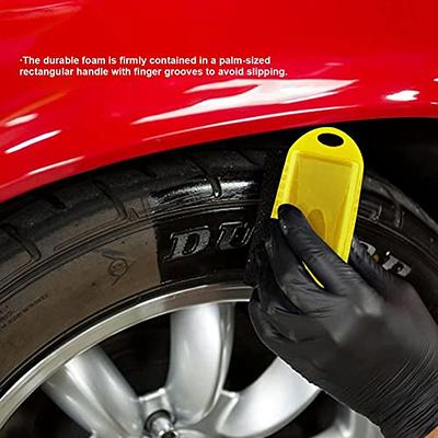 AQWEI Car Tire Cleaning Sponge, 3 Pcs Tire Dressing Applicator for Applying Tire  Shine Applicator Pad (Black) - Yahoo Shopping