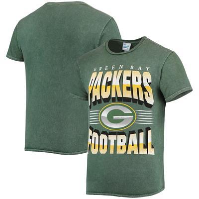 Women's '47 Cream Green Bay Packers Brush Back Parkway Cropped Lightweight  Long Sleeve T-Shirt