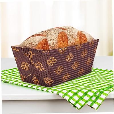 Paper Loaf Pans for Baking in Oven - Disposable Loaf Pans Paper - Sturdy Corrugated Loaf Pan Liners - Decorative Paper Loaf Molds Sets of 12 - Paper