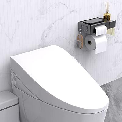 Toilet Paper Holder Self Adhesive, Eolax Toilet Roll Holder no Drilling for  Bathroom Washroom, Tissue Roll Holders Wall Mount, 304 Stainless Steel (Gold)  - Yahoo Shopping