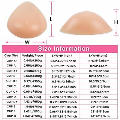 Vollence One Piece A+ Cup Triangle Silicone Breast Forms Mastectomy Prosthesis  Bra Enhancer Inserts Concave Bra Pads - Yahoo Shopping