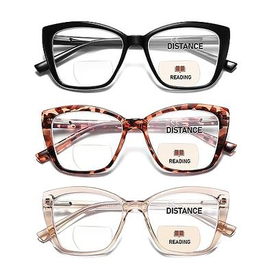 Women Reading Glasses Large Frame Oversized Cat Eye Eyeglasses Anti Blue  Light