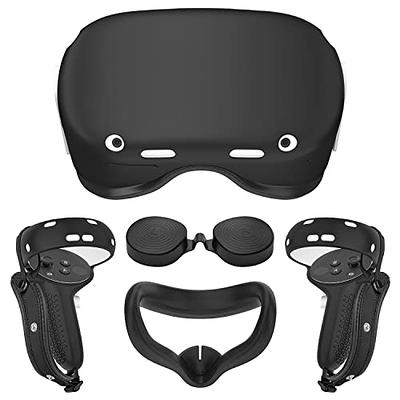 Touch Controller Grip Cover for Oculus Quest 2 with Silicone VR Face Cover  Pad and Lens Cover, 3 in 1 Silicone Cover Set for Oculus Quest 2, Oculus  Quest 2 Accessories (Red) 