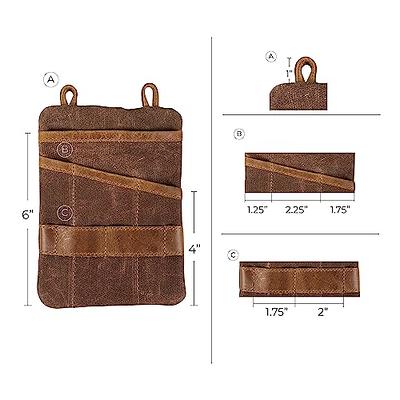 Hide & Drink, Multi-Tool Pocket Pouch XL, Compact Multipurpose EDC Zippered  Bag, Mini Camping Tool Case, Knife Holster, Handmade Slim Organizer