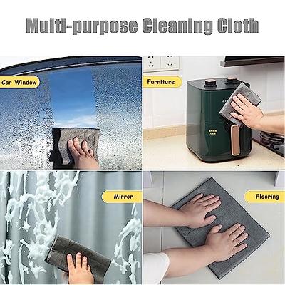 3Pcs Thickened Magic Cleaning Cloth, 12'' x 12'' Microfiber Cleaning  Polishing Cloths Reusable Ultra-Absornet Lint Free Cleaning Rags for Home  Kitchen Windows Mirror Glass Car Gray - Yahoo Shopping