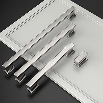 9BUILD 9 Inch 10 Pack Kitchen Cabinet Handles Brushed Satin Nickel