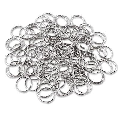 1 (25mm) Nickel Plated Silver Steel Round Edged Split Circular Keychain  Ring Clips for Car Home Keys Organization, Arts & Crafts, Lanyards (100) -  Yahoo Shopping