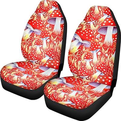 2pcs Set Butterfly Print Car Seat Covers, Universal Fit Car Seat Covers For  Front Seats Only, Automotive Bucket Seat Cushion Pad