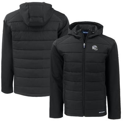 Men's Cutter & Buck Black Louisville Cardinals Adapt Eco Knit Hybrid Recycled Big Tall Full-Zip Jacket