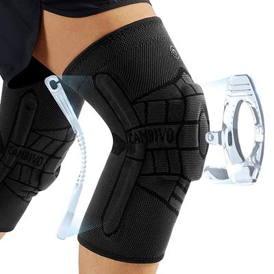 CAMBIVO 2 Pack Knee Braces for Knee Pain （NS13,Black,X-Large