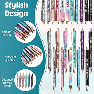 EDSG 7 Pcs Funny Pens Funny Office Pens Funny Pens for Adults Coworkers  Funny Pens Spoof Fun Ballpoint Pen Set Novelty pens Bulk Office Gifts for