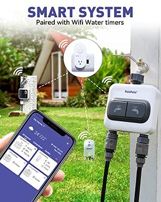 RAINPOINT Sprinkler Timer WiFi Water Timer, Smart Wireless Hose Faucet Timer for Garden, Automatic Irrigation System Controller, App Remote Control