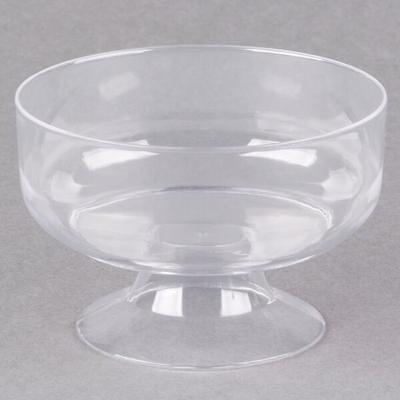 Choice 3-Compartment Clear PET Plastic 4 oz. Cupcake / Muffin