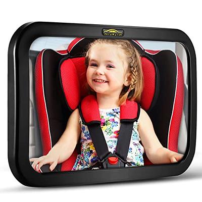Leo&Ella Large Baby Car Mirror Safety First, Certified Crash Tested